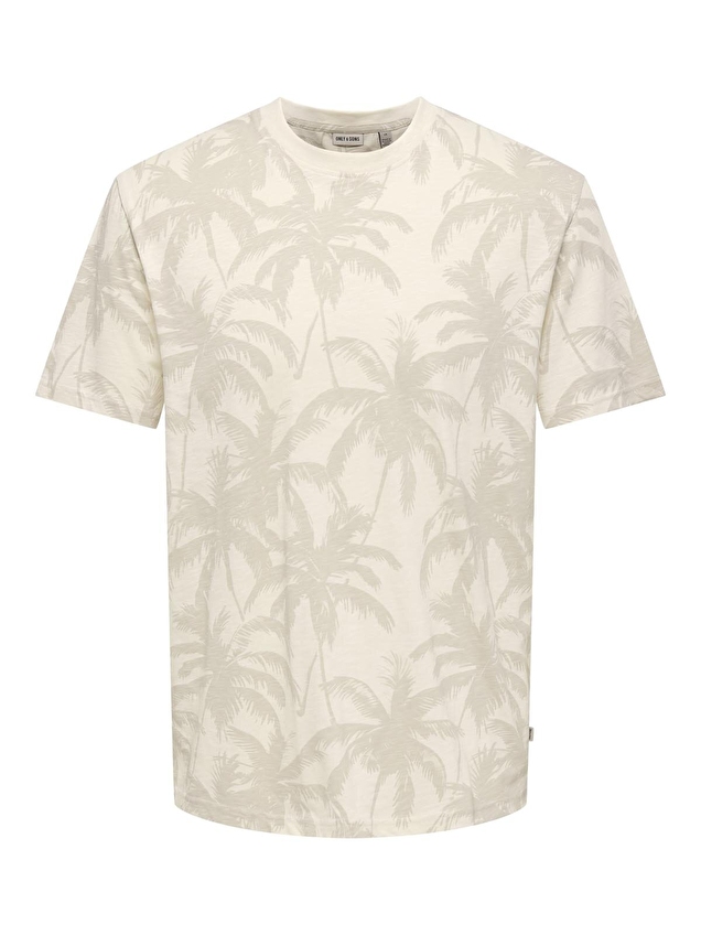 Only&Sons Erkek Tişört 22025283 Krem Only&Sons Erkek Tişört 22025283 Krem