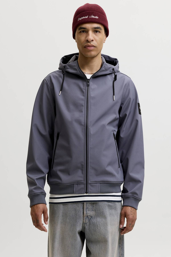 Jack&Jones Erkek Basic Softshell Mont 12236300 TURBULENCE Lacivert