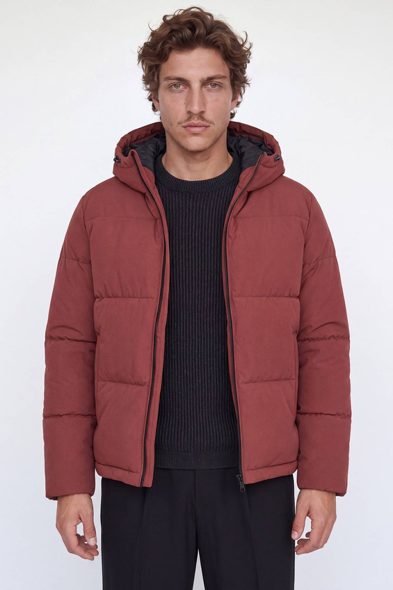 Jack&Jones Erkek Galaxy Mont 12303930 FIRED BRICK Kırmızı