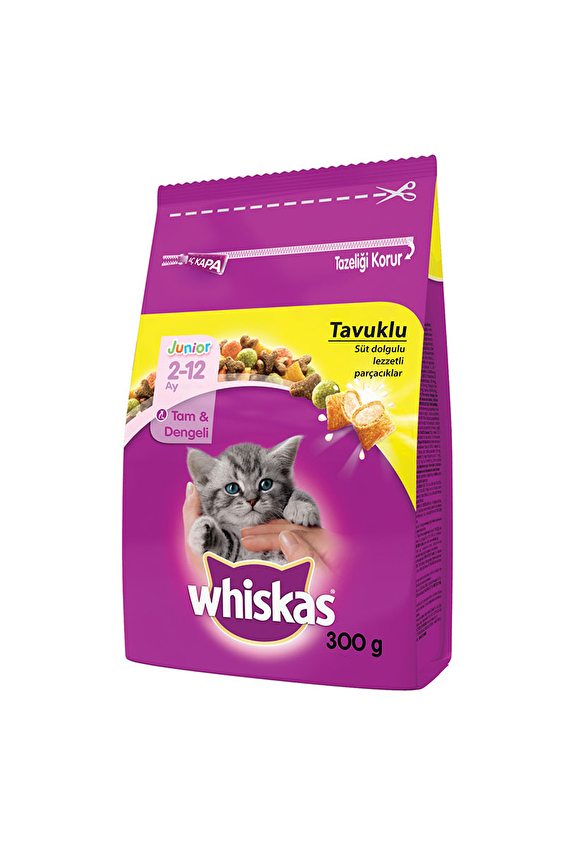 Whiskas Kuru Tavuklu Yavru Kedi Maması 300G