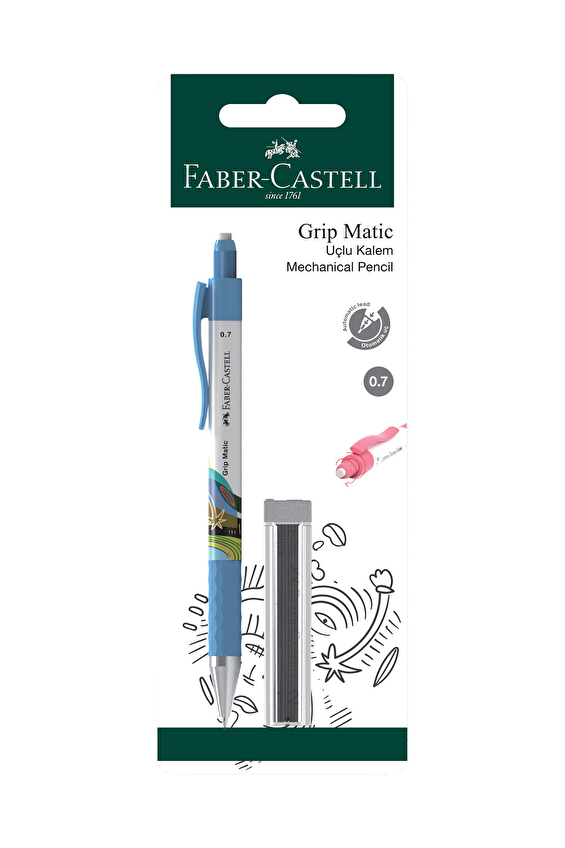 Faber Castell Gripmatic Doodle Versatil Kalem 4 Min Uç 0.7 Set