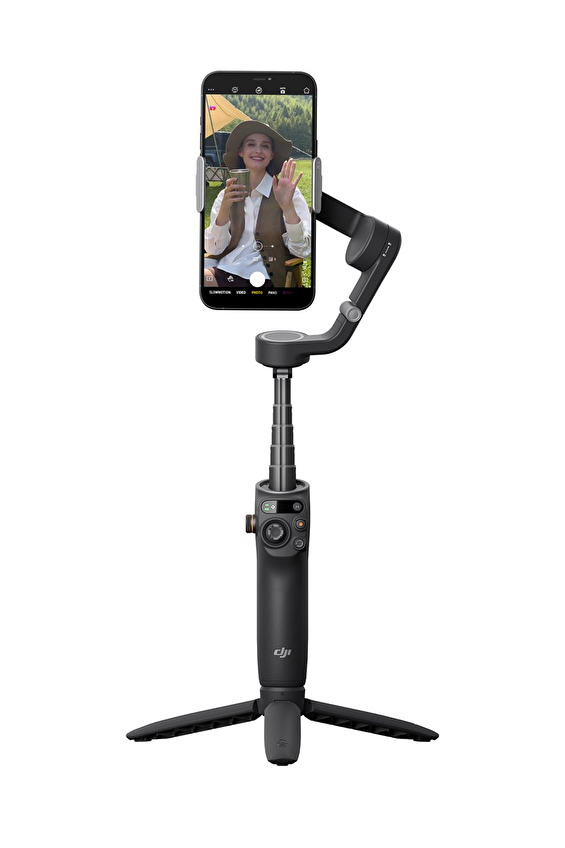 DJI Osmo Mobile 6 Gimbal Akıllı Telefon Sabitleyici, 3 Eksenli Telefon Tutacağı, Dahili Uzatma Çubuk