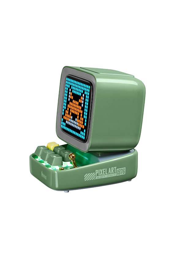 Divoom Ditoo Mic Piksel Ekranlı Karaoke Mikrofonlu 15W Bluetooth Hoparlör Yeşil Divoom Ditoo Mic Piksel Ekranlı Karaoke Mikrofonlu 15W Bluetooth Hoparlör Yeşil