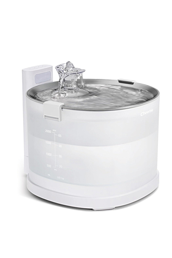 Cheerble E1+ Çelik Hazneli Şarjlı Otomatik Kedi Su Pınarı 22 X 20 X 18, 2lt Cheerble E1+ Çelik Hazneli Şarjlı Otomatik Kedi Su Pınarı 22 X 20 X 18, 2lt