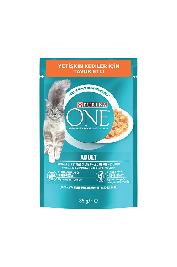Purina One Pouch Tavuklu Yetişkin Kedi Maması 85 G