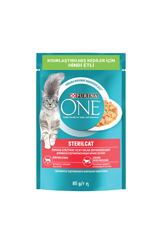 Purina One Pouch Hindili Kısırlaştırılmış Kedi Maması 85 G