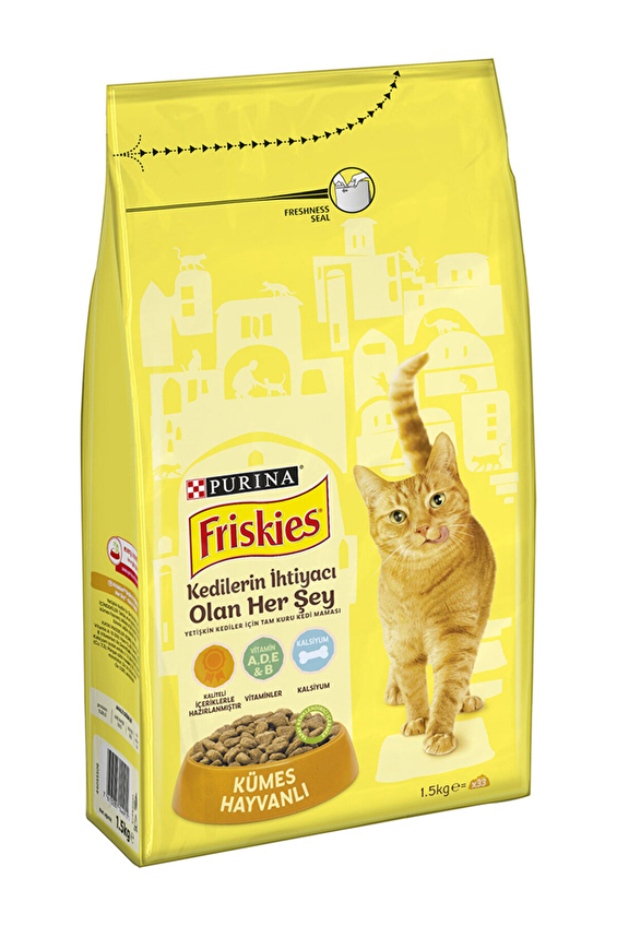 Friskies Kümes Hayvanlı 1.5 kg Yetişkin Kedi Maması