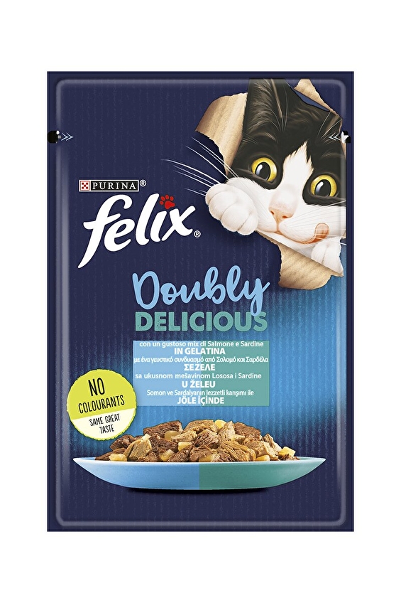 Felix Pouch Sardunya Somon 85G