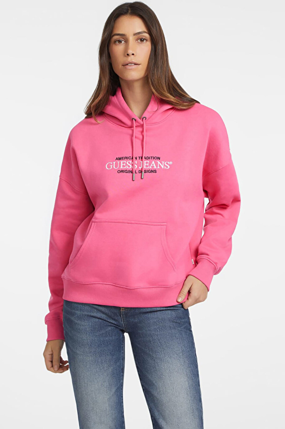 Guess Jeans Kadın Guess Sweatshirt W4YQ15KC811 Pembe Guess Jeans Kadın Guess Sweatshirt W4YQ15KC811 Pembe