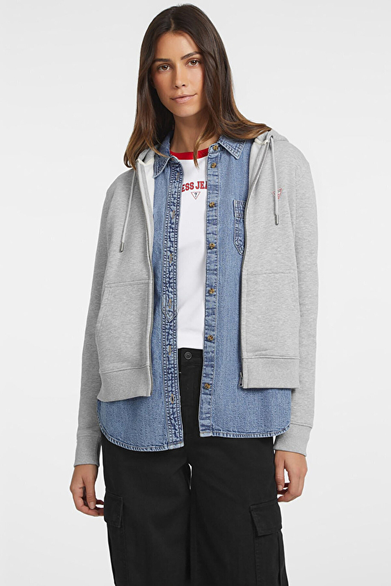 Guess Jeans Kadın Guess Sweatshirt W4YQ03KC811 Mavi Guess Jeans Kadın Guess Sweatshirt W4YQ03KC811 Mavi