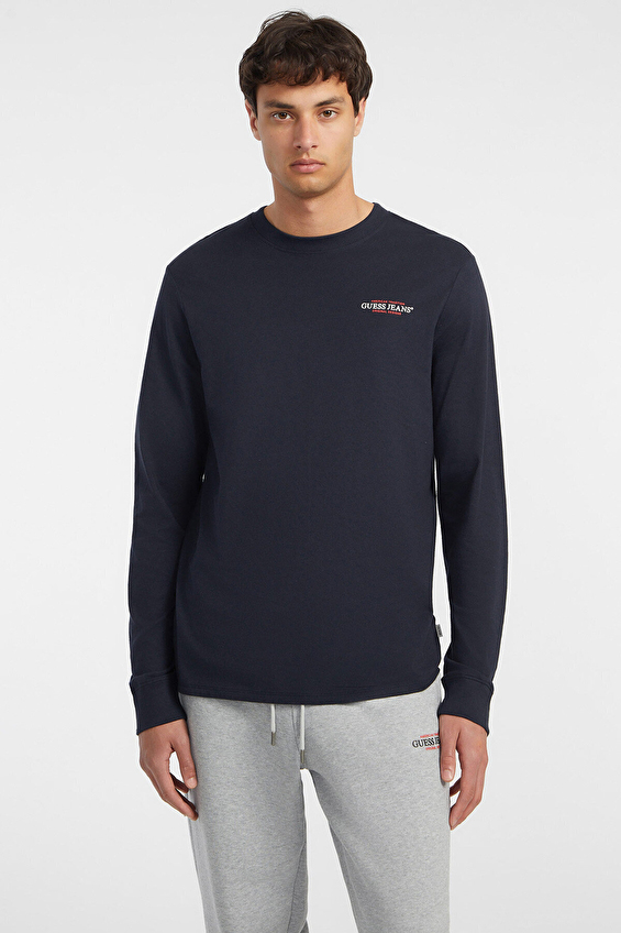 Guess Jeans Erkek Regular Fit Tişört M4YI54K8HM0 Lacivert Guess Jeans Erkek Regular Fit Tişört M4YI54K8HM0 Lacivert