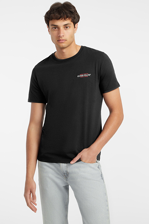 Guess Jeans Slim Fit Erkek Regular Fit Tişört M4YI55K8HM0 Siyah Guess Jeans Slim Fit Erkek Regular Fit Tişört M4YI55K8HM0 Siyah