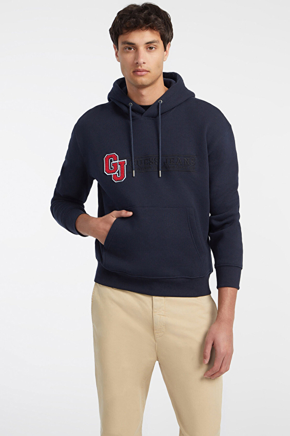 Guess Jeans Erkek Sweatshirt M4YQ24K9V31 Lacivert Guess Jeans Erkek Sweatshirt M4YQ24K9V31 Lacivert