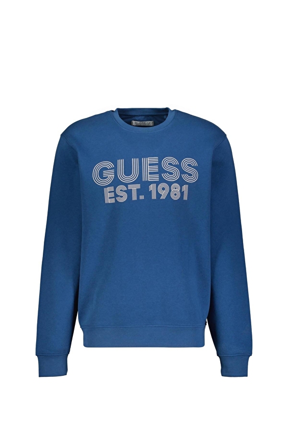 Guess Erkek Sweatshirt M4YQ08K9Z21 Mavi Guess Erkek Sweatshirt M4YQ08K9Z21 Mavi