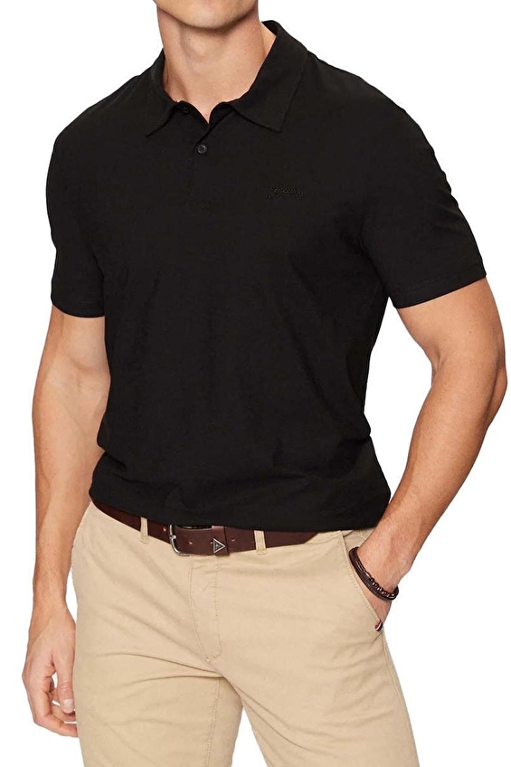 Guess Regular Fit Erkek Polo Yaka Tişört M4YP31KCD60 Siyah Guess Regular Fit Erkek Polo Yaka Tişört M4YP31KCD60 Siyah