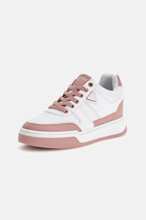 Guess Bağcıklı Kadın Ayakkabı FLTMAR Beyaz/pembe Guess Bağcıklı Kadın Ayakkabı FLTMAR Beyaz/pembe