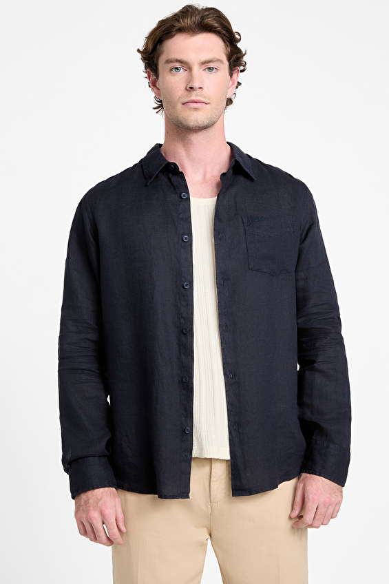 Guess Erkek Gömlek M5GH73WH3J0 Mavi Guess Erkek Gömlek M5GH73WH3J0 Mavi