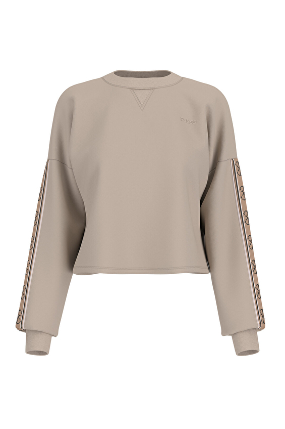 Guess Kadın Sweatshirt V3BQ16KB3P2 Bej Guess Kadın Sweatshirt V3BQ16KB3P2 Bej