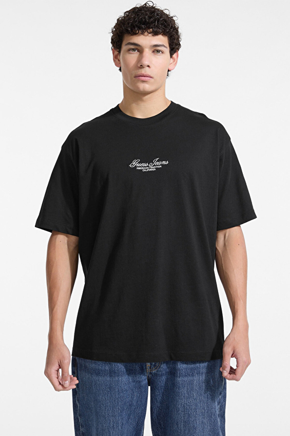 Guess Jeans Slim Fit Erkek Oversize Fit Tişört M5YI61K8FQ4 Siyah Guess Jeans Slim Fit Erkek Oversize Fit Tişört M5YI61K8FQ4 Siyah