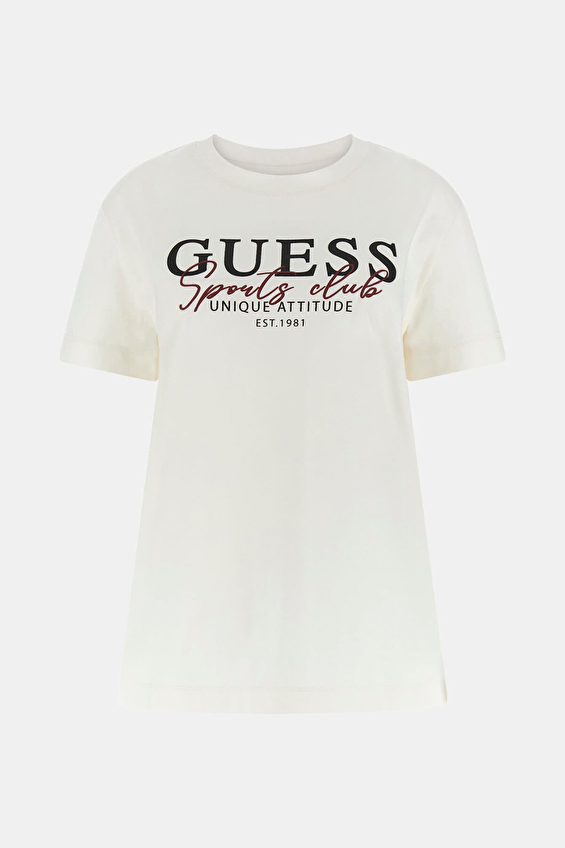 Guess Kadın Tişört V6RI05I3Z14 Beyaz