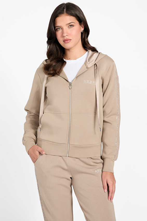 Guess Kadın Sweatshirt W6RQ12KBYE2 Bej Guess Kadın Sweatshirt W6RQ12KBYE2 Bej