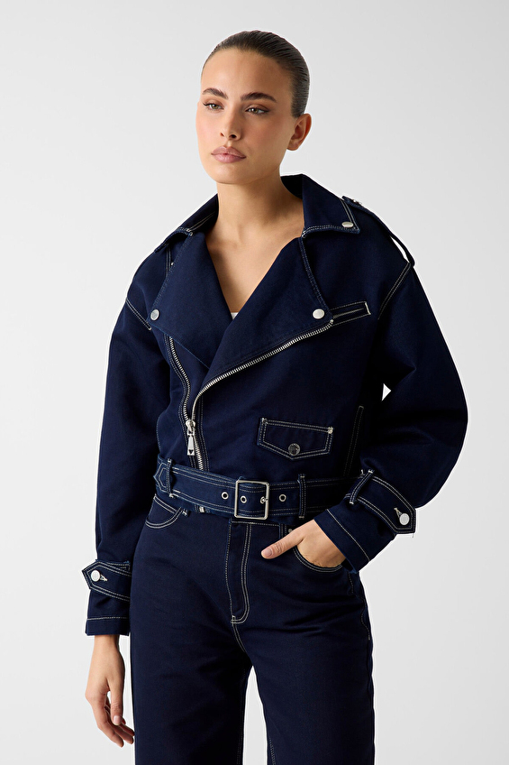 Guess Kadın Ceket W6RN71D6911 Lacivert Guess Kadın Ceket W6RN71D6911 Lacivert