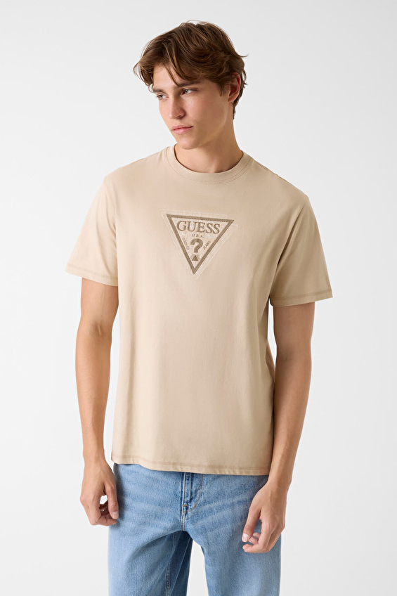 Guess Regular Fit Erkek Tişört M6RI23K8FQ4 Kahverengi Guess Regular Fit Erkek Tişört M6RI23K8FQ4 Kahverengi