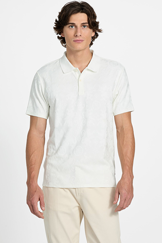 Guess Erkek Tişört M6RP25KCFE2 Krem Guess Erkek Tişört M6RP25KCFE2 Krem