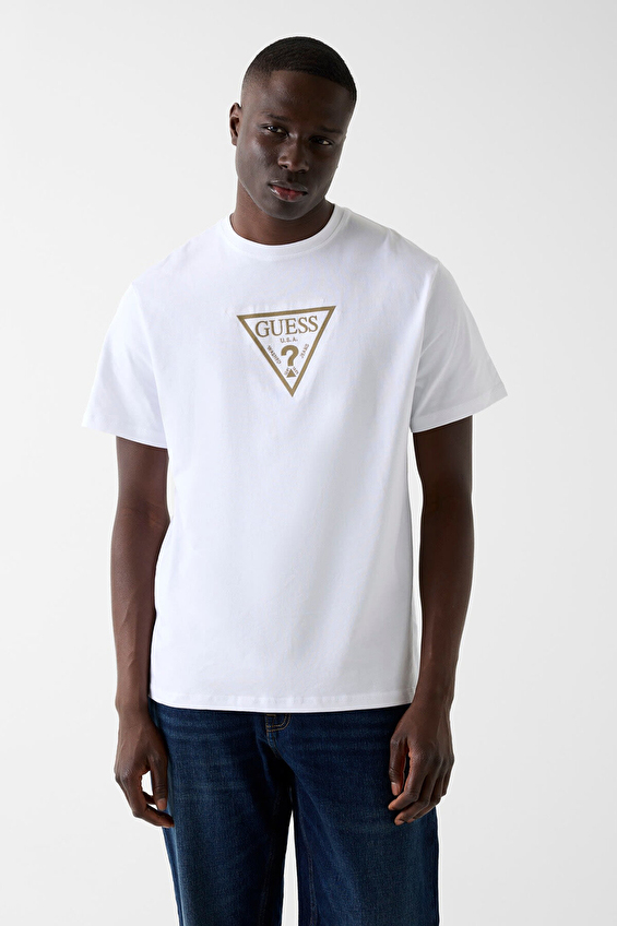 Guess Regular Fit Erkek Tişört M6RI23K8FQ4 Beyaz Guess Regular Fit Erkek Tişört M6RI23K8FQ4 Beyaz