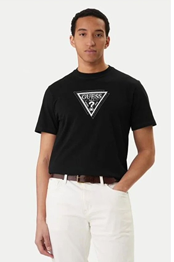 Guess Regular Fit Erkek Tişört M6RI23K8FQ4 Siyah Guess Regular Fit Erkek Tişört M6RI23K8FQ4 Siyah