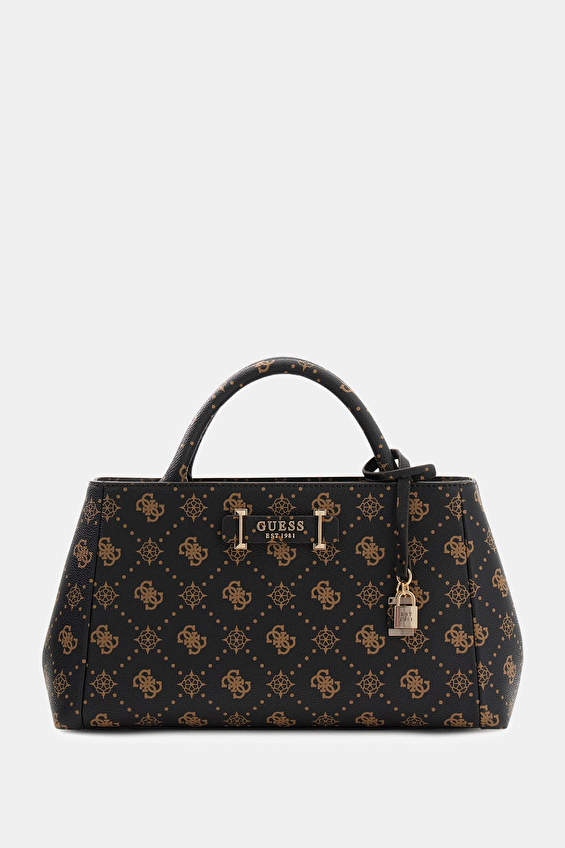 Guess Kadın Carrie Logo El Çantası HWGP9898060 ESL Kahverengi Guess Kadın Carrie Logo El Çantası HWGP9898060 ESL Kahverengi