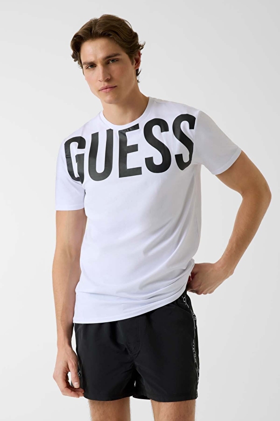 Guess Erkek Tişört F6GI01 G011 Beyaz Guess Erkek Tişört F6GI01 G011 Beyaz