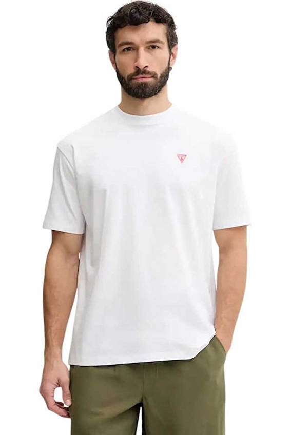 Guess Erkek Tişört F6GI11K8HM4 Açık beyaz Guess Erkek Tişört F6GI11K8HM4 Açık beyaz