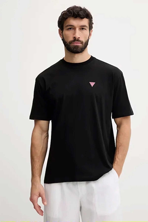 Guess Erkek Tişört F6GI11K8HM4 Siyah Guess Erkek Tişört F6GI11K8HM4 Siyah