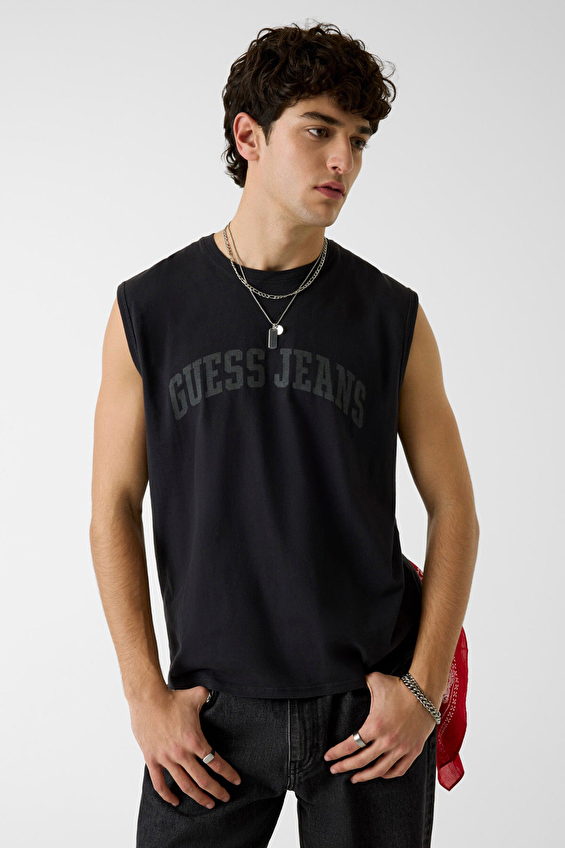 Guess Erkek Tişört M6GPB2K8FQ4 Siyah Guess Erkek Tişört M6GPB2K8FQ4 Siyah