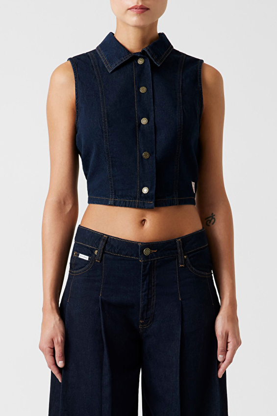 Guess Jeans Kadın Gömlek W6GHZ9D7971 Lacivert Guess Jeans Kadın Gömlek W6GHZ9D7971 Lacivert