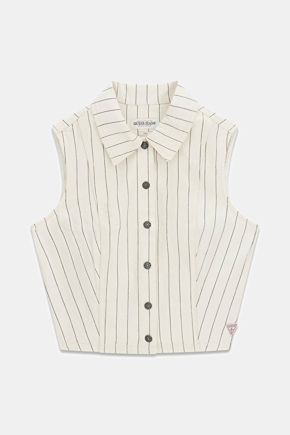 Guess Jeans Kadın Gömlek W6GHZ9D7961 Krem