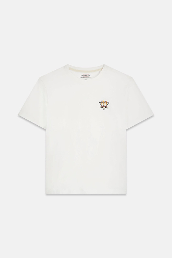 Guess Jeans Regular Fit Erkek Tişört M6GIB7K8HM0 Beyaz