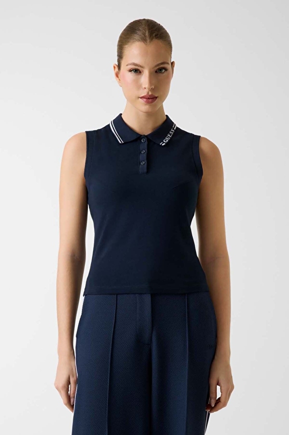 Guess Kadın Tişört V6GP03K2958 Lacivert Guess Kadın Tişört V6GP03K2958 Lacivert