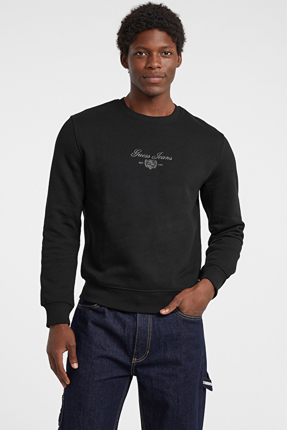 Guess Jeans Erkek Sweatshirt M5BQ35K9V31 Siyah Guess Jeans Erkek Sweatshirt M5BQ35K9V31 Siyah