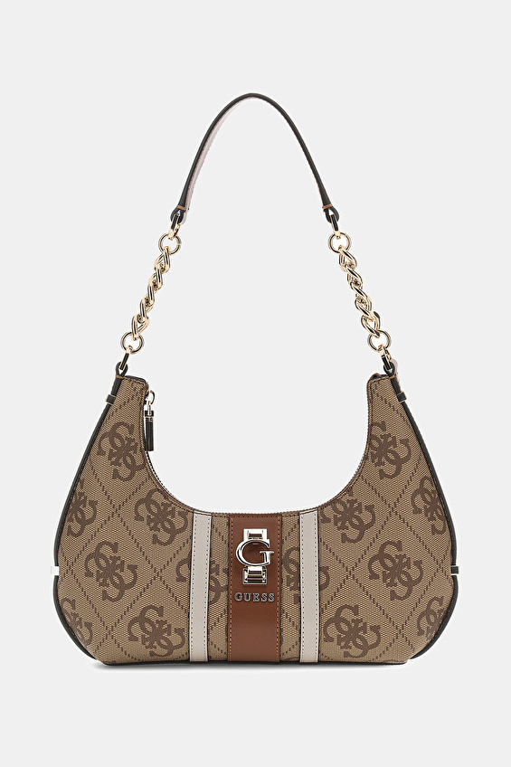 Guess Fermuarlı Kadın El Çantası HWSO7838180 Kahverengi Guess Fermuarlı Kadın El Çantası HWSO7838180 Kahverengi