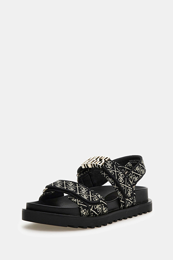 Guess Kadın Sandalet FL6FBS Siyah/altın Guess Kadın Sandalet FL6FBS Siyah/altın