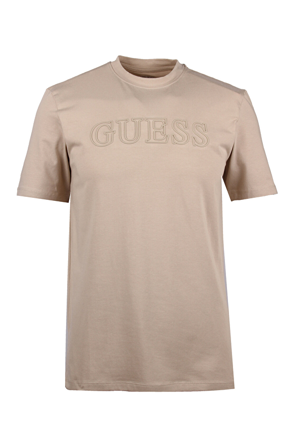 Guess Erkek Regular Fit Tişört Z2YI11J1314 Bej Guess Erkek Regular Fit Tişört Z2YI11J1314 Bej