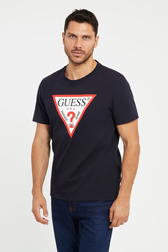 Guess Erkek Slim Fit Tişört M2YI71I3Z14 Lacivert Guess Erkek Slim Fit Tişört M2YI71I3Z14 Lacivert