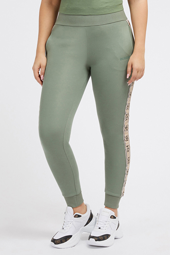 Guess Regular Fit Kadın Eşofman Altı V2YB15KB3P2 Yeşil Guess Regular Fit Kadın Eşofman Altı V2YB15KB3P2 Yeşil