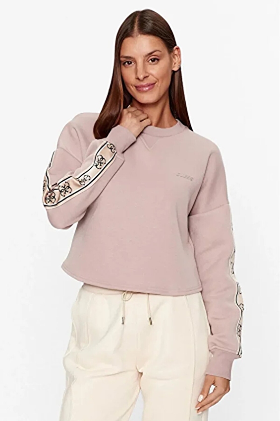Guess Kadın Sweatshirt V3BQ16KB3P2 Kahverengi Guess Kadın Sweatshirt V3BQ16KB3P2 Kahverengi