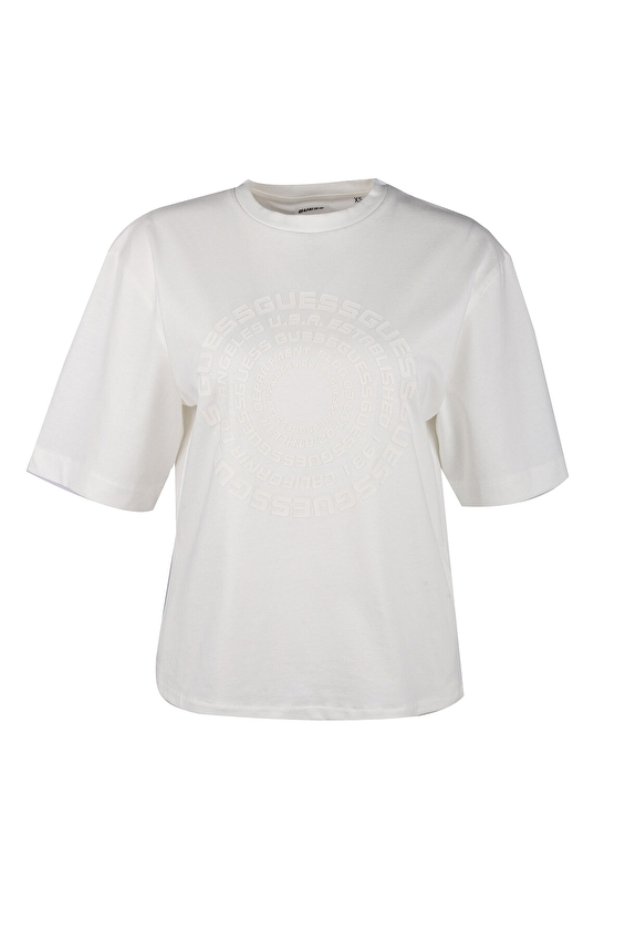 Guess Kadın Tişört V4RI14K8FQ4 Beyaz Guess Kadın Tişört V4RI14K8FQ4 Beyaz