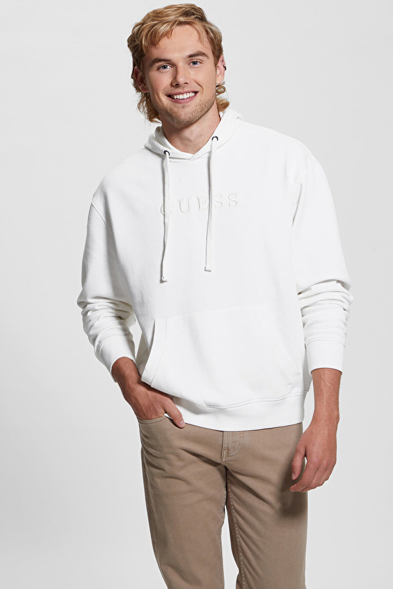 Guess Erkek Sweatshirt M4RQ33K9YI1 Beyaz Guess Erkek Sweatshirt M4RQ33K9YI1 Beyaz