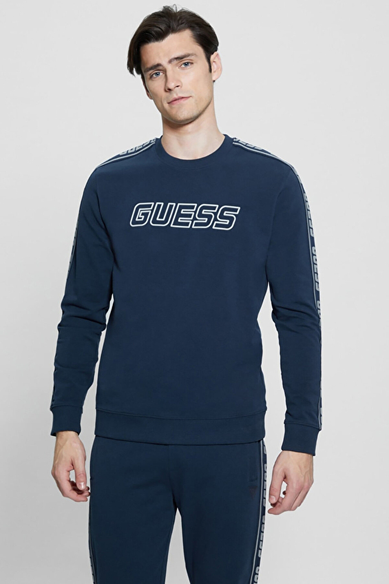 Guess Erkek Sweatshirt Z4GQ24K6ZS1 Mavi Guess Erkek Sweatshirt Z4GQ24K6ZS1 Mavi