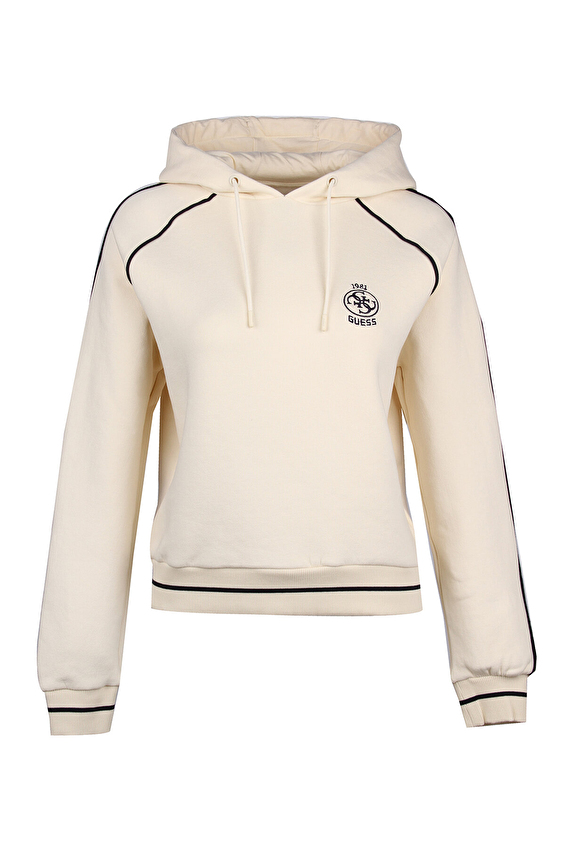 Guess Kadın Sweatshirt V4BQ05KCHU1 Beyaz Guess Kadın Sweatshirt V4BQ05KCHU1 Beyaz